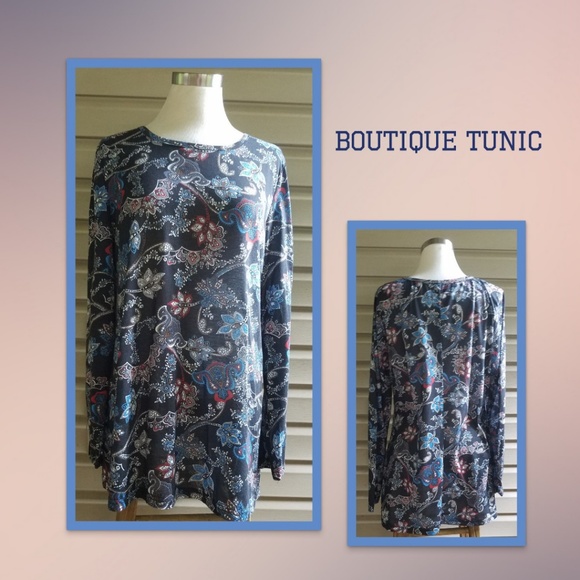 Boutique Tunic Tops - Deleting 🔜 Boutique Tunic floral paisley design